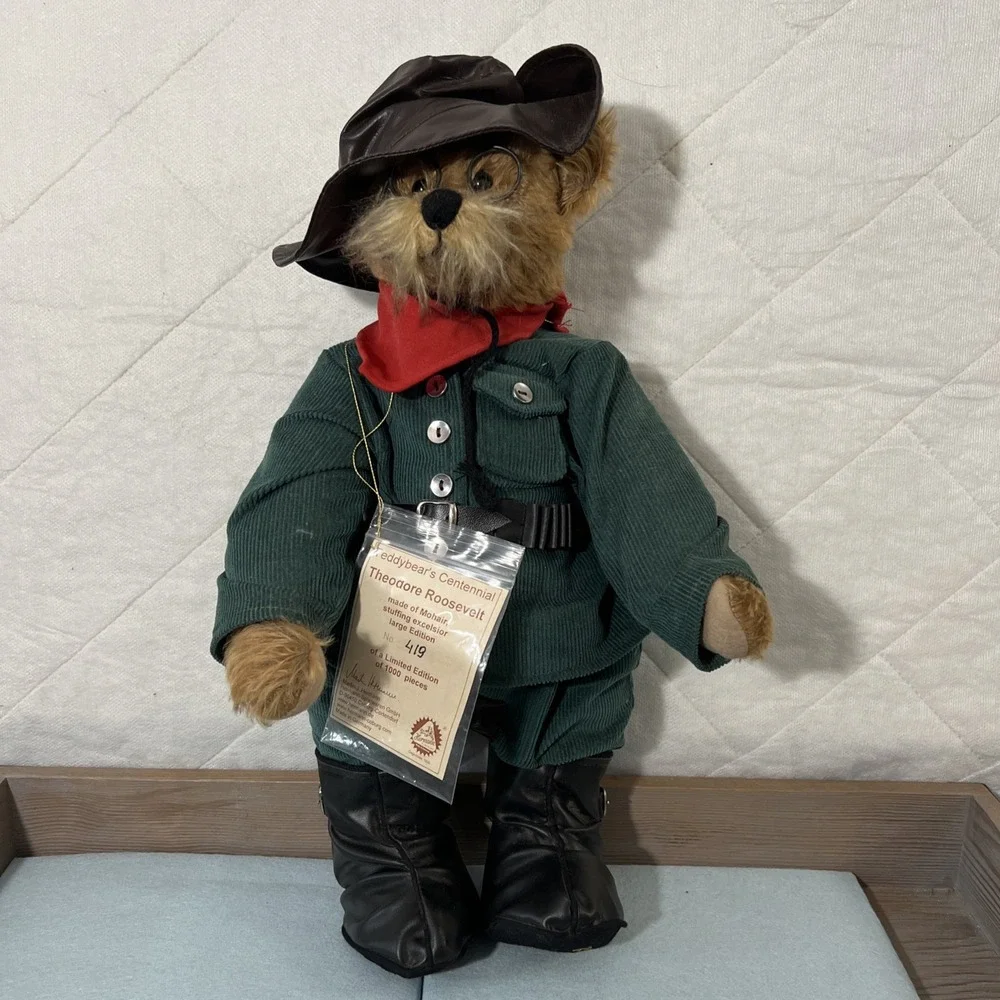 Hermann Coburg Teddy Theodore Roosevelt Mohair Bear‎ No. 367